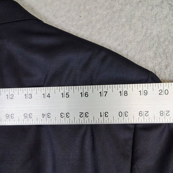 Chaps Blazer Men's 42 Long Navy 100% Wool Gold Sport Coat Suit Jacket Career NWT - Picture 16 of 16